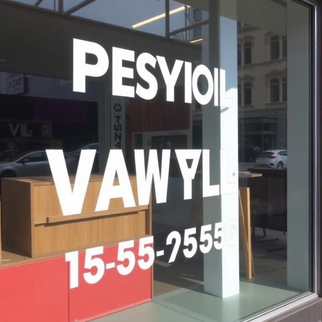 Adesivos de vitrine